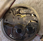 Antique DOXA 8 Day Open Face Goliath Swiss Pocket Watch