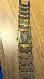 18K Gold Nugett Style plated Vintage Bulova watch