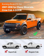 OCPTY 6 inches Running Boards, Steps Nerf Bars Compatible for Chevy Si