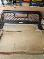 Back window grate for pick up truck