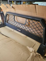 Back window grate for pick up truck