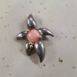 Tiffany broaches 18 karat gold+ sterling Christmas gift
