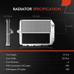 A-Premium Engine Coolant Radiator Assembly Compatible with Internation