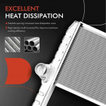 A-Premium Engine Coolant Radiator Assembly Compatible with Internation