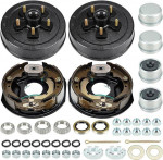 Youxmoto 10" X 2-1/4" Trailer Hub Brake Drum Kit 5 on 5, for 3,500 lbs