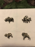 Solid silver (925) animal pendants