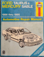 Haynes Repair Manual Ford Taurus & Mercury Sable 1986-1995