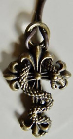 Serpent on a Cross Pendant