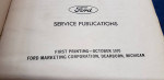Vintage Ford 1971 Full Line Service Specifications Book