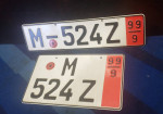 Pair of German License Plates Germany