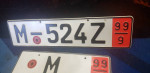 Pair of German License Plates Germany