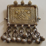 Central Asian Gold Wash Antique Pendant
