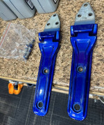18-23 JL Jeep Wrangler OEM Factory Swing Gate Hinges - Ocean Blue Met.