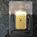 1 oz Gold Bar - Royal Canadian Mint New Design (In Assay)