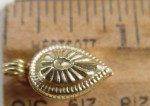 Vintage Heart Pendant 22 k. Gold Dipped Vintage