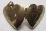 Heart Locket Charm Small Gold Colored ~ Opens