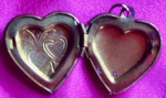 Heart Locket Charm Small Gold Colored ~ Opens