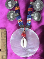 Necklace Shells and Beads Handmade One of a Kind