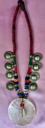 Necklace Shells and Beads Handmade One of a Kind