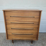5 Drawer Vintage MCM Low Boy Dresser