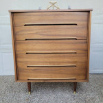 5 Drawer Vintage MCM Low Boy Dresser
