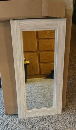 RV vanity door and mirror