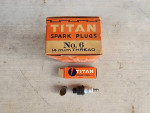 10 NOS Vintage #6 Titan Spark Plugs 14MM Thread Car Truck