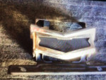 1959 Chevrolet Brookwood Tailgate molding Lic. plate