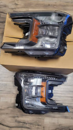 2018 2019 2020 Ford F150 w/ Dark Housing Headlight Headlamps pair