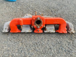 Chevy straight 6 intake & exhaust manifold with carburetor