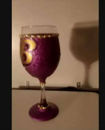 HOME MADE RAVENS AND STEELERS GLASSES..ALL 3 FOR $25.00...