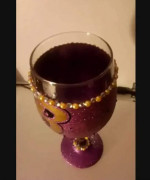 HOME MADE RAVENS AND STEELERS GLASSES..ALL 3 FOR $25.00...