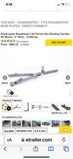 Blackhawk Tow bar RV 10,000 all terrain 2