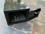 Locking Steel Box Safe Firearm Home or Auto Mount