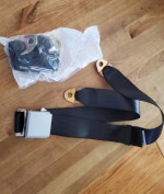 BLACK SEAT BELT-AVIATION STYLE BUCKLE