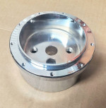 1969-up GM column 9 hole chrome and black steering hubs NEW