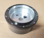 1969-up GM column 9 hole chrome and black steering hubs NEW