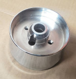 1969-up GM column 9 hole chrome and black steering hubs NEW