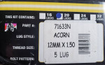 Gorilla all lock bulge acorn lug nuts & key wheels 12mmX1.5 NEW che