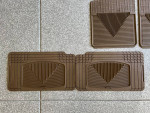 2004 Honda Pilot Floor Matts: Front and Back (Tan) by Weathertech