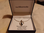 Belks Fine Silver Plated Cat Pendant/Necklace.