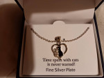 Belks Fine Silver Plated Cat Pendant/Necklace.