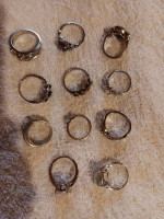 11, 925 Sterling Silver Rings. 25.00 Each OR All 11 for 165.00