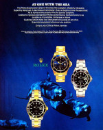 ROLEX SUBMARINER SEA DWELLER WATCH DISPLAY "AT ONE WITH THE SEA"