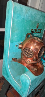 ROLEX SUBMARINER SEA DWELLER WATCH DISPLAY "AT ONE WITH THE SEA"