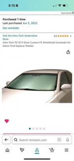 SUN SHADE 2020 & UP FORD EXPLORER