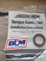Mopar B&M holeshot converter
