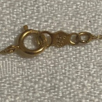 GENUINE 14K Gold Chain Necklace with Amber Gem Stones