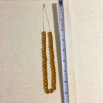 GENUINE 14K Gold Chain Necklace with Amber Gem Stones