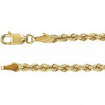 10 kt Diamond Cut Gold Rope Chain
